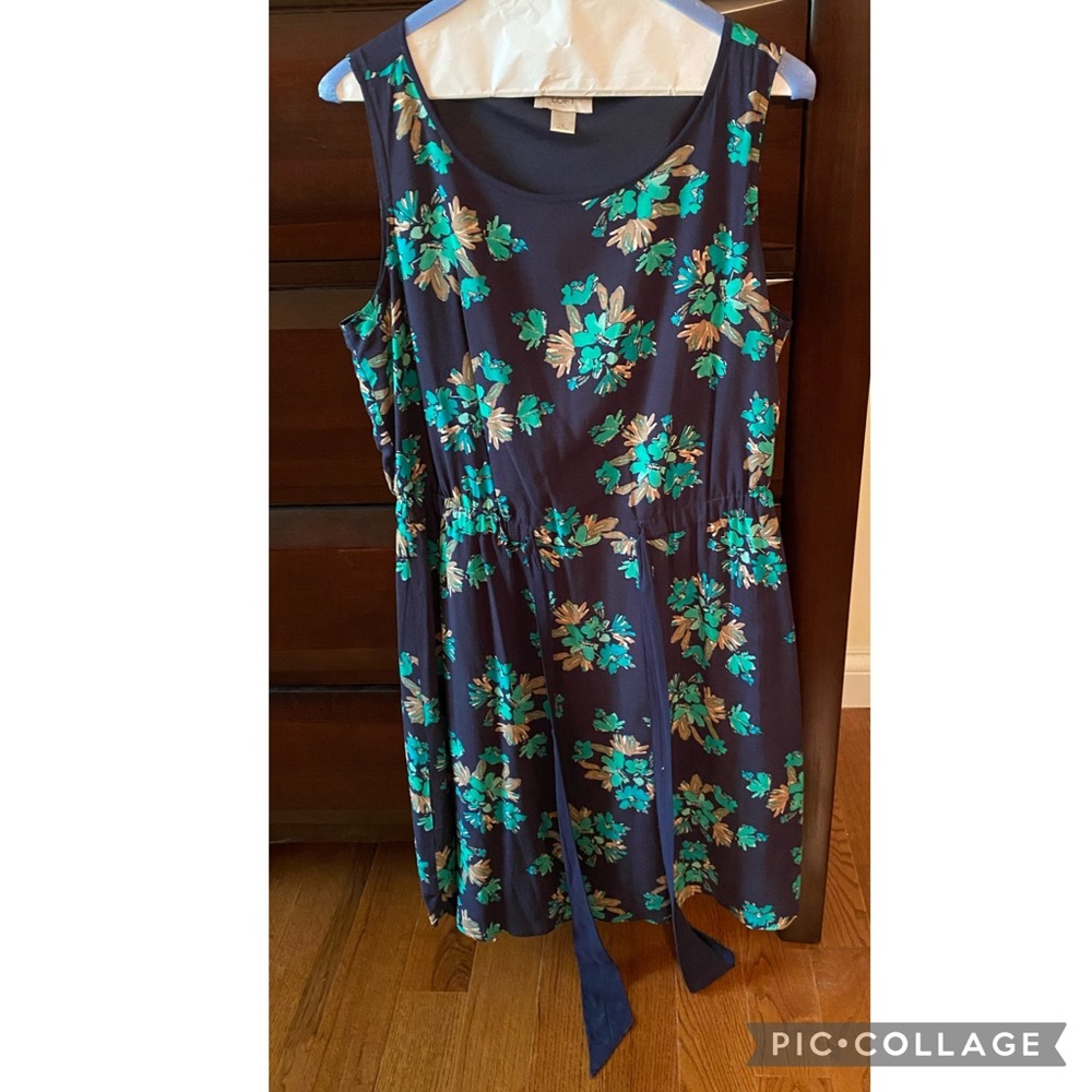 Loft Floral Sleeveless Dress